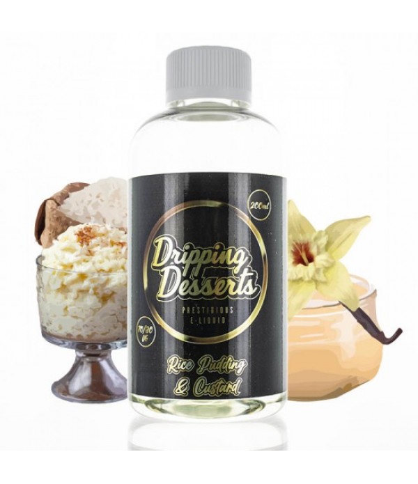 RICE PUDDING & CUSTARD 0MG 200ML DRIPPING DESS...