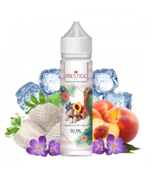 FRAISE BLANCHE PECHE VIOLETTE 0MG 50ML PRESTIGE FR...